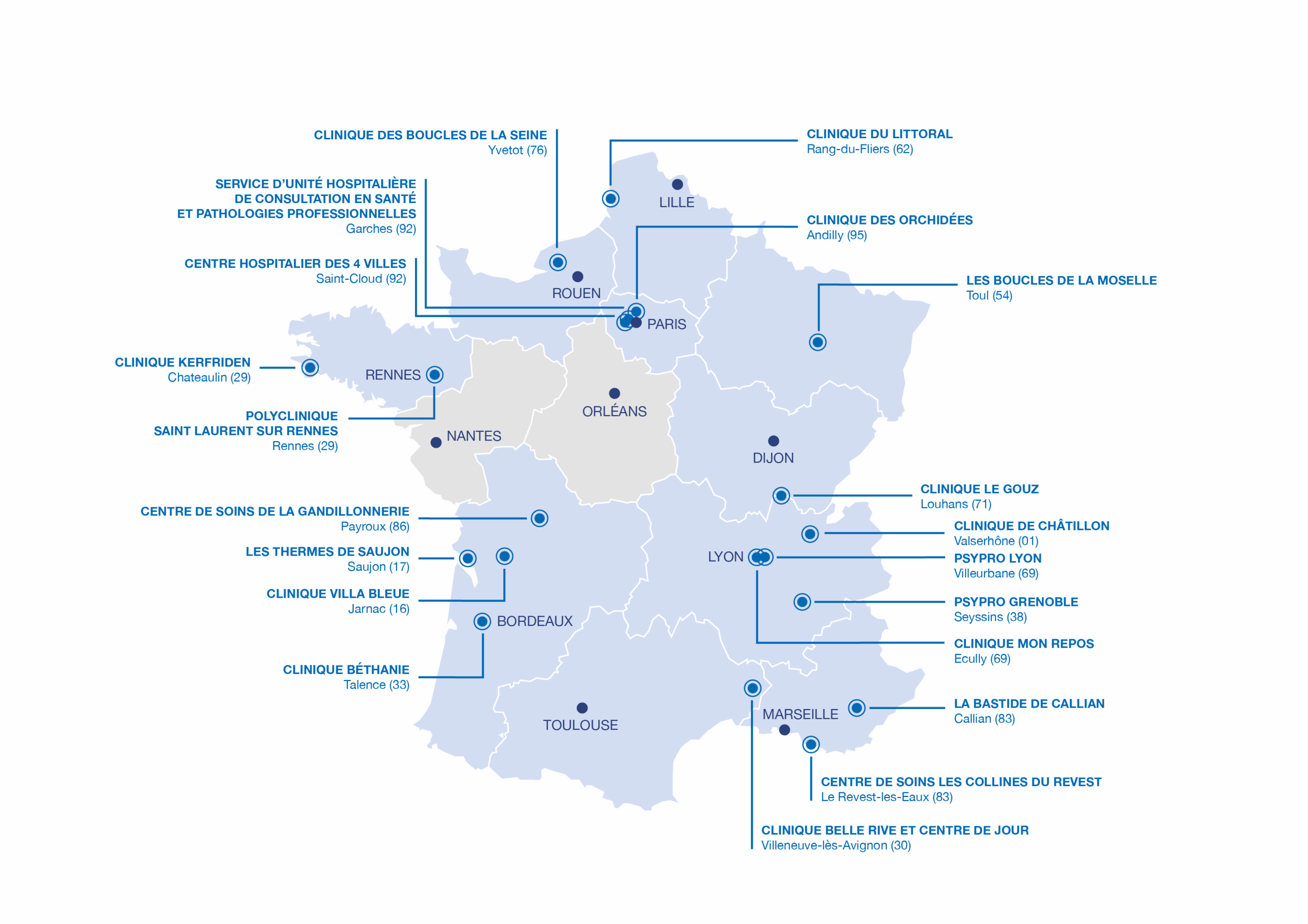 Carte unités dédiées